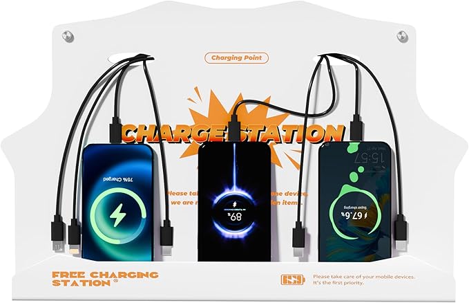 Wall Mounted Cell Phone Charging Station by Unknown