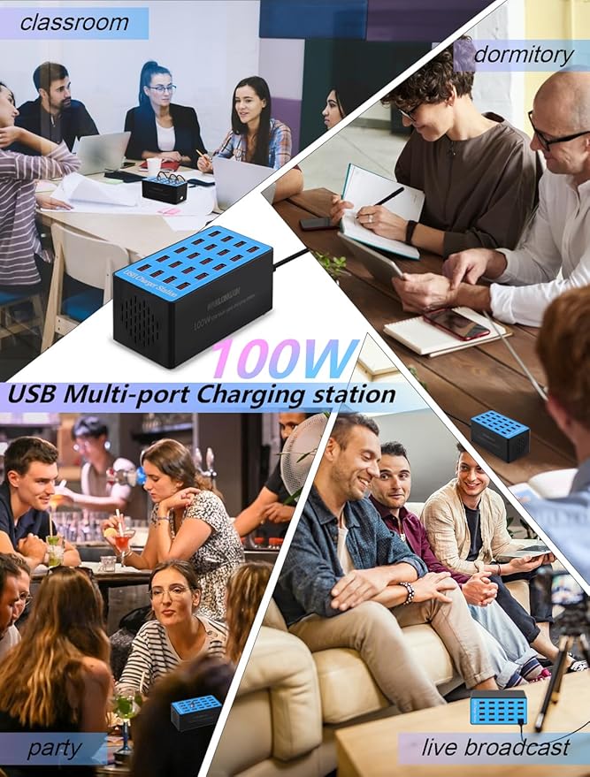 Charging Station, 100W20Port USB Charging Station, Charging Station - Image 3