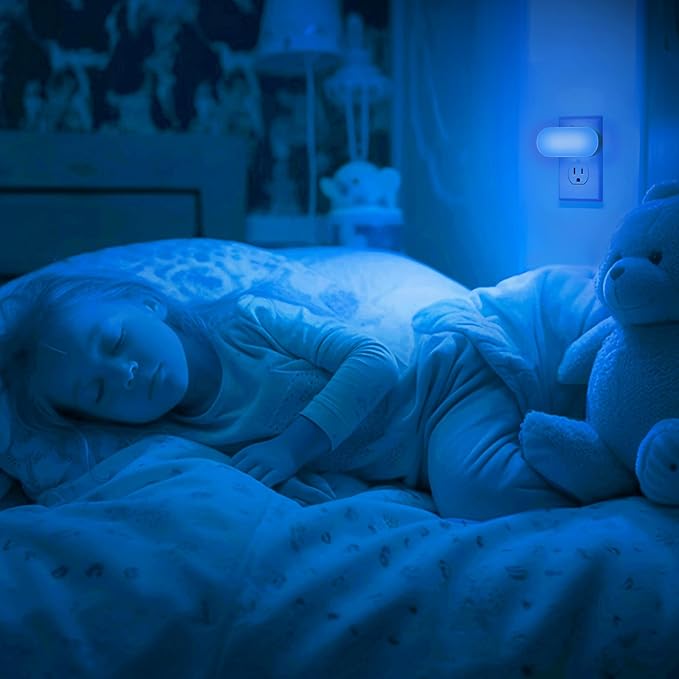 DORESshop Blue Night Light, Auto On/Off, 0-100 LM Adjustable Brightness - Image 6