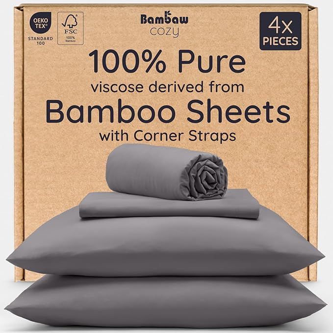 Bambaw 4pcs Full Size Sheet Set by Bambaw