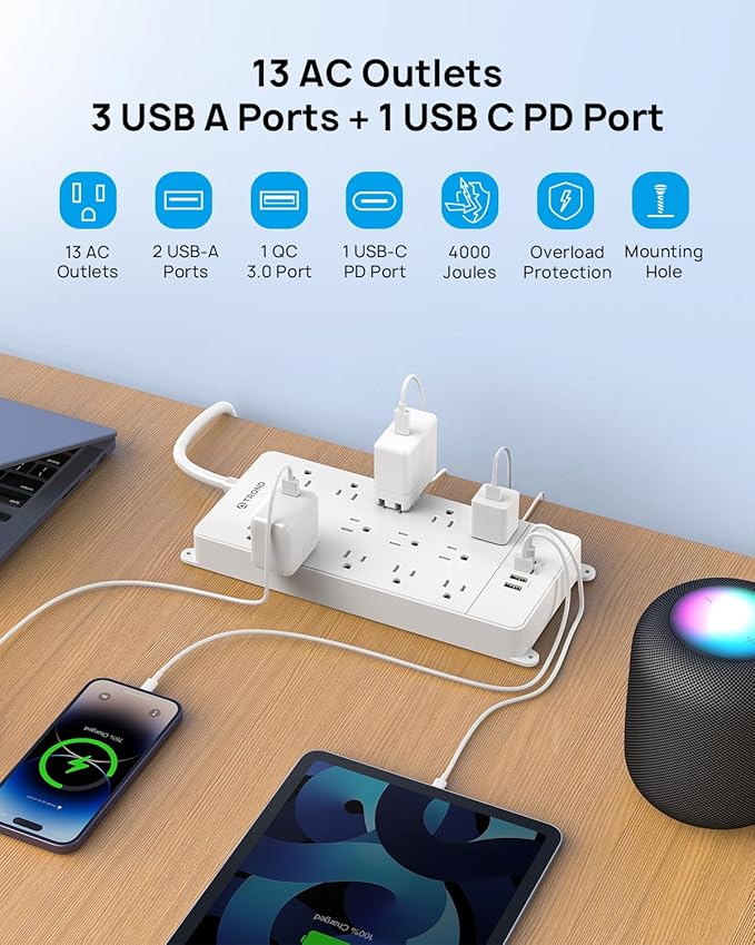 TROND Surge Protector Power Strip - Image 2