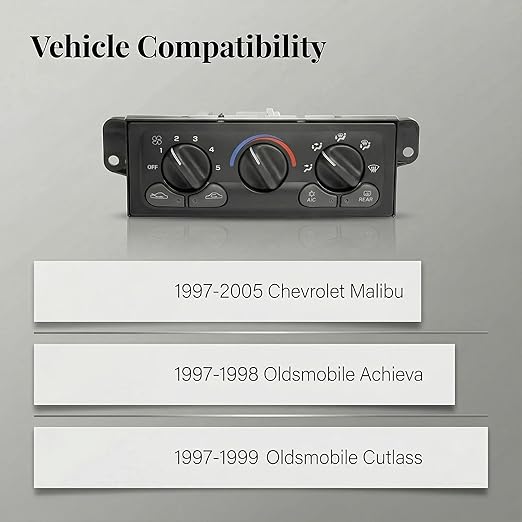 599-213 A/C Control Switch Air Conditioning Climate Control Module, Front - Image 4