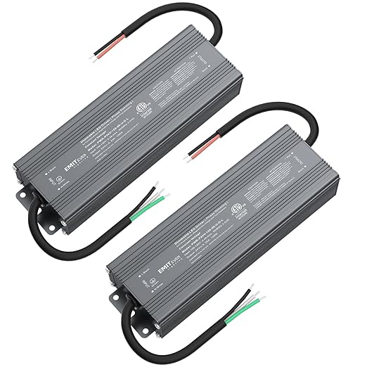 EMITEVER Triac Dimmable LED Driver, 2 Packs 150W Power Supply, AC 120V to DC by EMITEVER