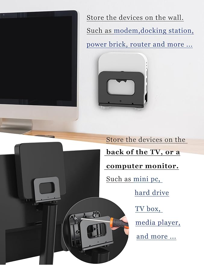 NOTMBESTM Adjustable Wall Mount Shelf Holder - Image 2
