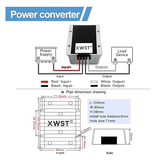 DC DC Stabilizer 9V-36V to 24V Boost Buck Converter Power Supply 30A 720W - Image 4