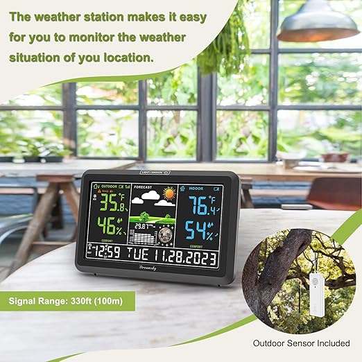 DreamSky Weather Station Indoor Outdoor Thermometer Wireless - Image 2