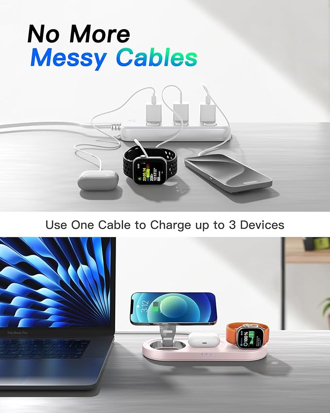 Upgraded 3 in 1 Wireless Charging Station - Image 4