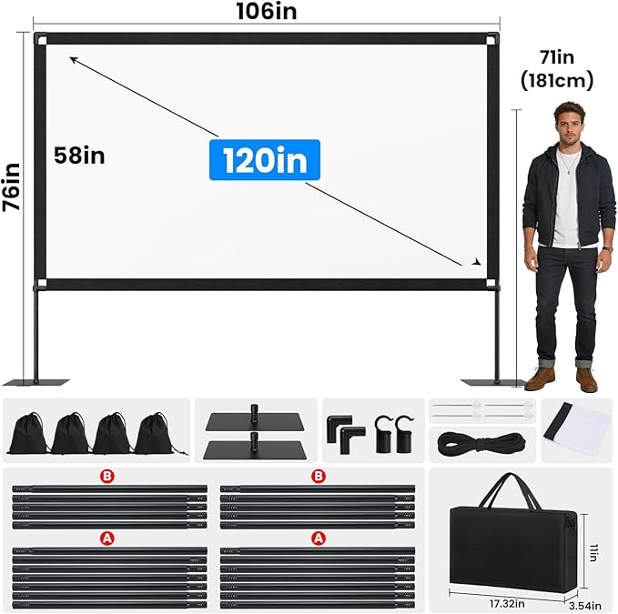 120inch Outdoor Projector Screen - Image 4