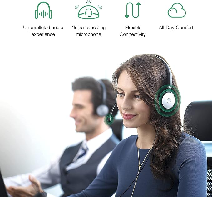 Yealink UH36 Professional USB Headset Wired Headphones - Image 6