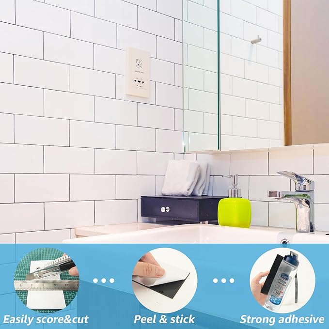 Art3d 102-Piece Peel and Stick Wall Tile - Image 3