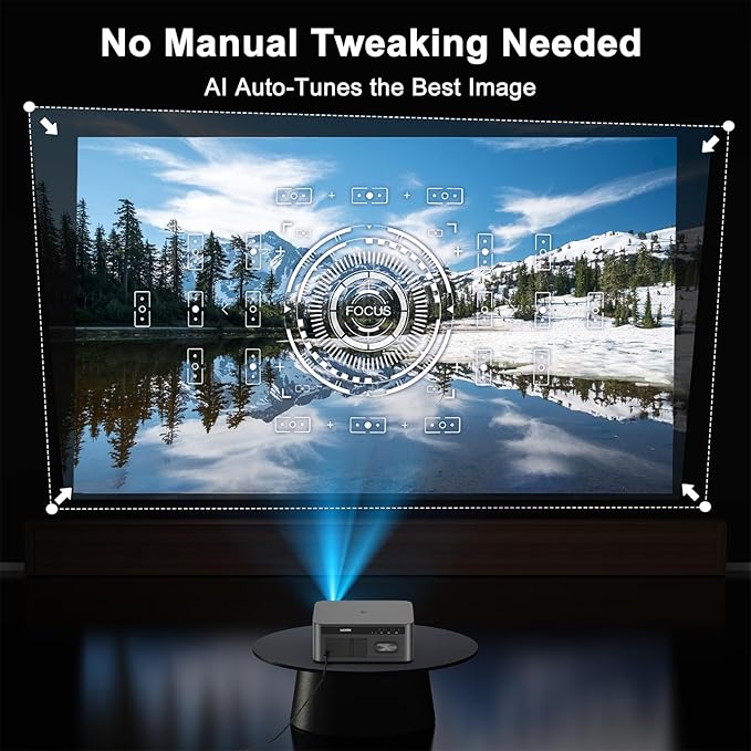 HAPPRUN 2500 ANSI Lumens Outdoor Projector - Image 5