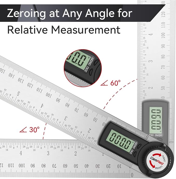 GemRed 82305 Digital Angle Finder Protractor - Image 5