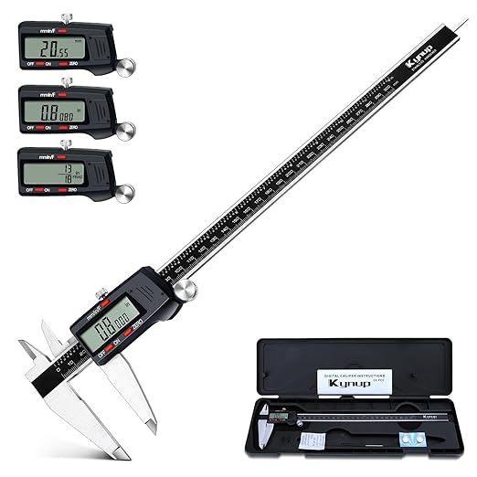 Kynup Micrometer Caliper Tool, 12Inch Digital Caliper, Vernier Caliper by SunhpMallLLC
