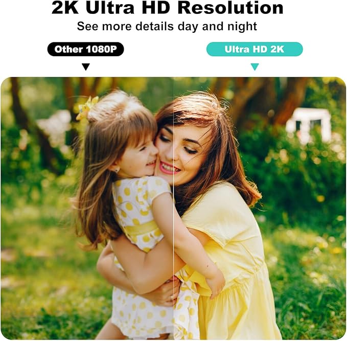 Wireless Security Cameras Outdoor/Indoor, 2K UHD WiFi Smart Security Camera - Image 4