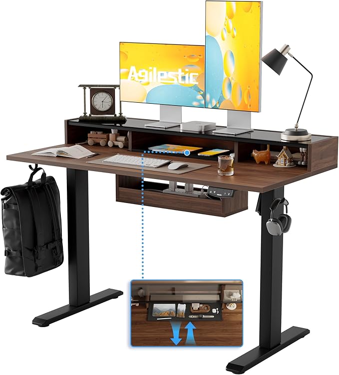Agilestic Glass Standing Desk by Agilestic