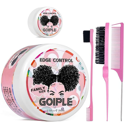 8.25 OZ Edge Control Wax for Women Strong Hold Non-greasy Edge Smoother by Goiple