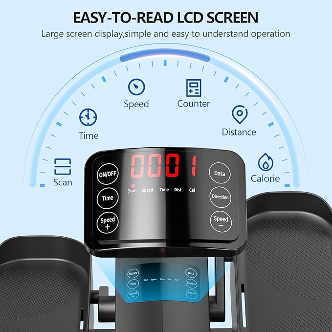 Under Desk Elliptical Machine for Senior Mini Elliptical Leg Exerciser - Image 4