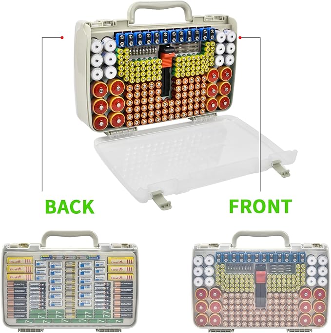 Aptbyte Battery Organizer Storage Holder Box Case - Image 2