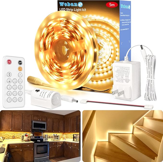 WOBANE LED Strip Lights, Motion Sensor Light Strip by WOBANE