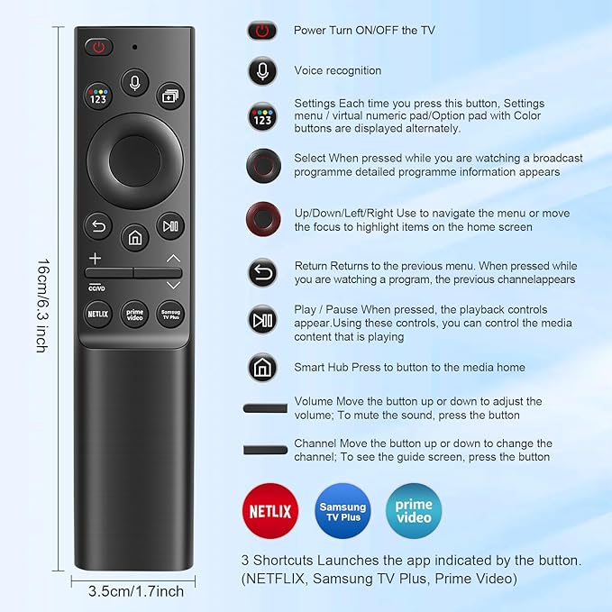 BN59-01357A Solar Voice Remote for Samsung TVs - Image 9