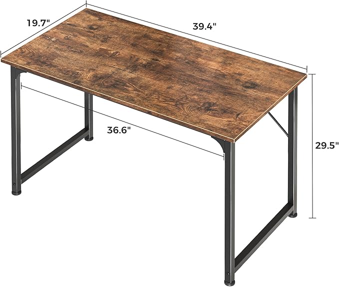 Huuger Computer Desk, 40 Inch Office Desk, Gaming Desk - Image 3
