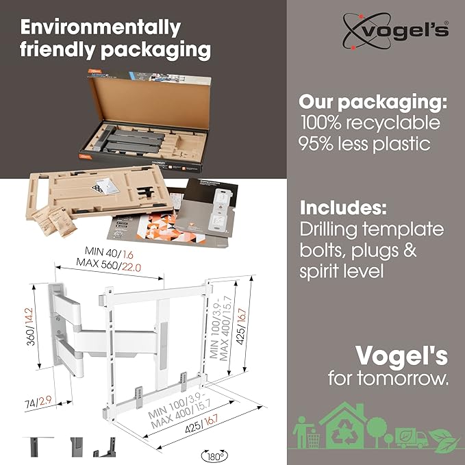 Vogel's TVM 5445 Full-Motion Ultra-Thin TV Wall Bracket - Image 4