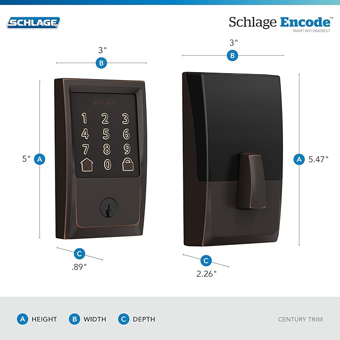 Schlage Encode Smart WiFi Deadbolt Lock - Image 3
