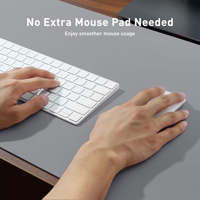 Aothia Leather Desk Pad Protector, Mouse Pad, Office Desk Mat, Non-Slip PU - Image 4