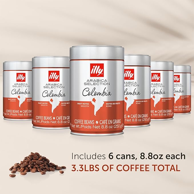 illy Whole Bean Coffee, Colombia Single Origin Medium Roast, 100% Arabica - Image 2