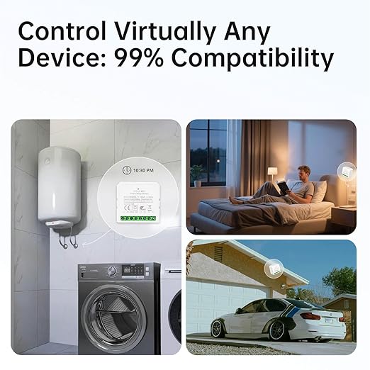 VEXA Smart WiFi Switch 16A, Neutral Wire Required, Energy Monitoring & Overload - Image 2