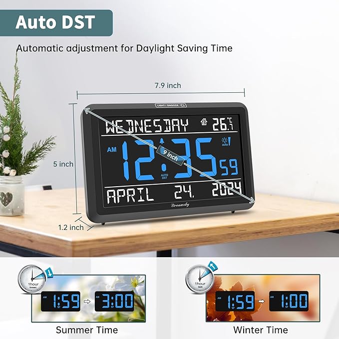 DreamSky Large Digital Clock - Image 6