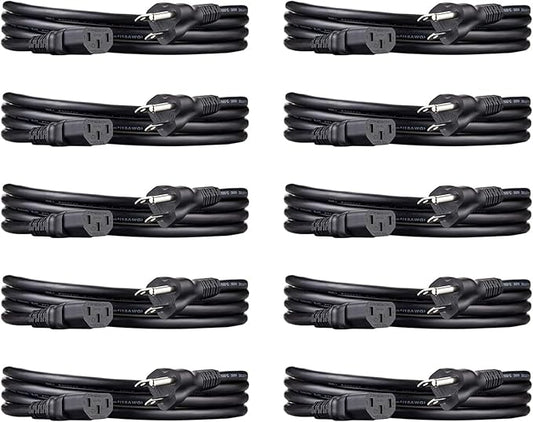 Amazon Basics PC Power Cord, 6 feet, AC Power Cord by AmazonBasics