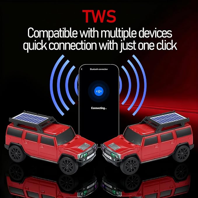 WSTER Solar Off-Road Car Bluetooth Speaker – HD Stereo Sound - Image 3