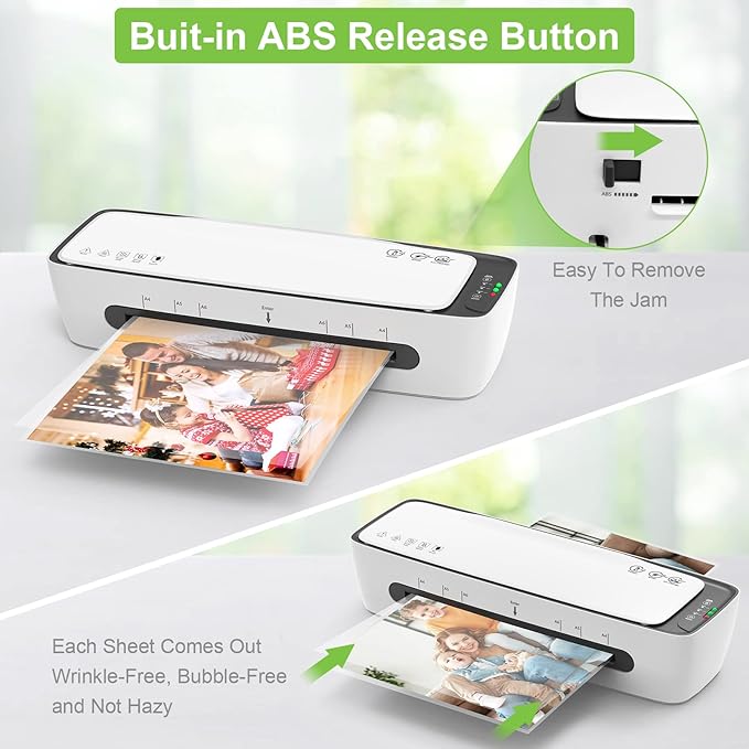Laminator Machine with Laminating Sheets A4 Portable Thermal Lamination 9-Inch - Image 5