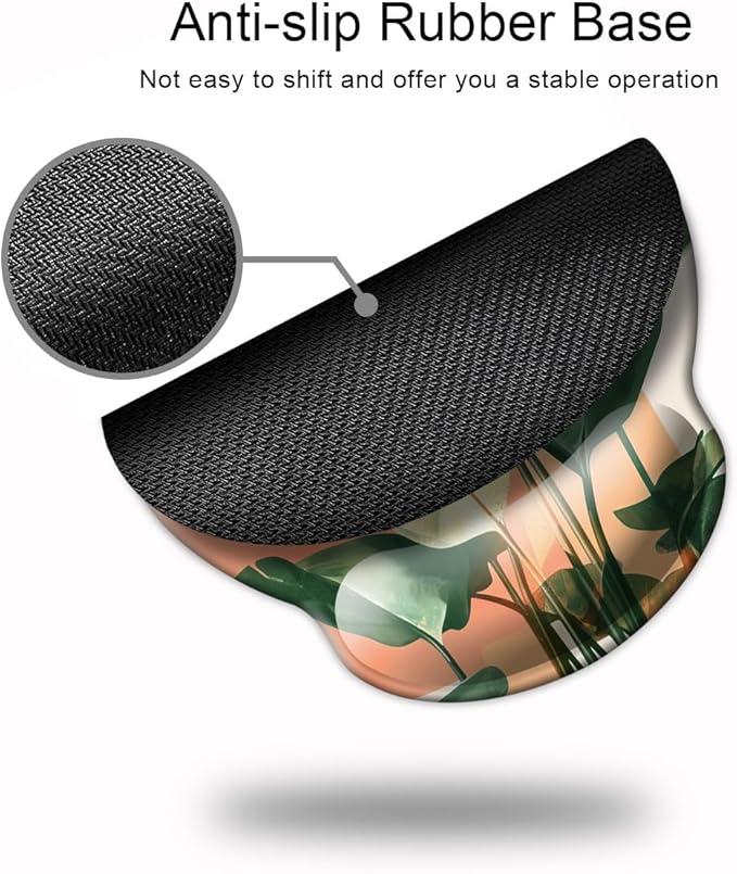 Ergonomic Mouse Pad with Wrist Support, Mouse Pad with Wrist Rest and Coaster - Image 5
