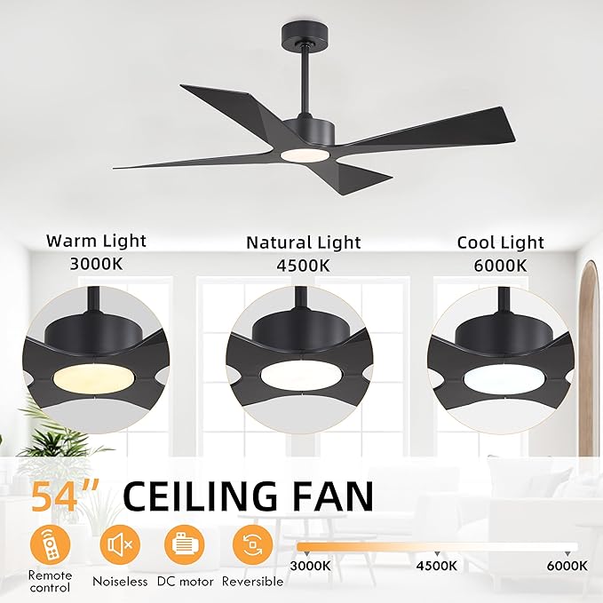 WINGBO 54" Wet Rated Outdoor Ceiling Fan - Image 7