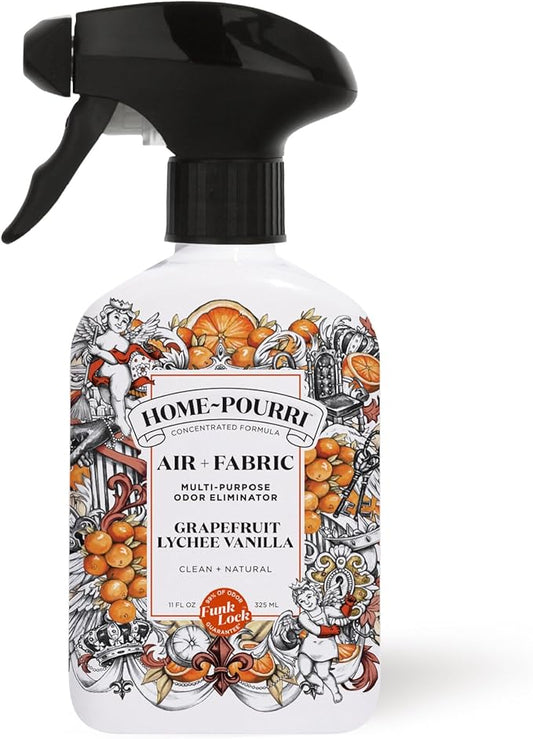 Home-Pourri Air + Fabric Multi-Purpose Odor Freshener Spray, Grapefruit Lychee by %7EPourri