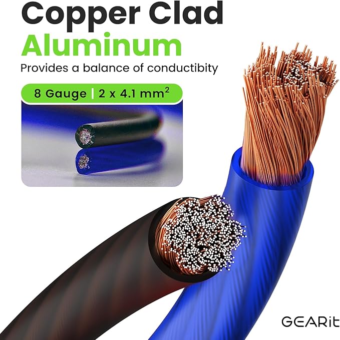 GEARit 8 Gauge Wire Copper Clad Aluminum CCA - Image 2