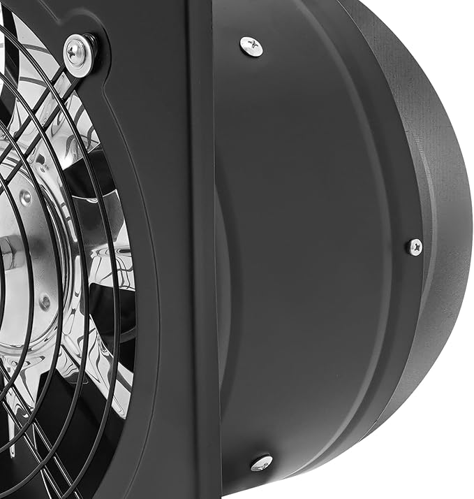 XUFOPLY 9.84 Inch Exhaust Fan, 110V 100W Wall Mounted Vent Fans 2600RPM Kitchen - Image 9