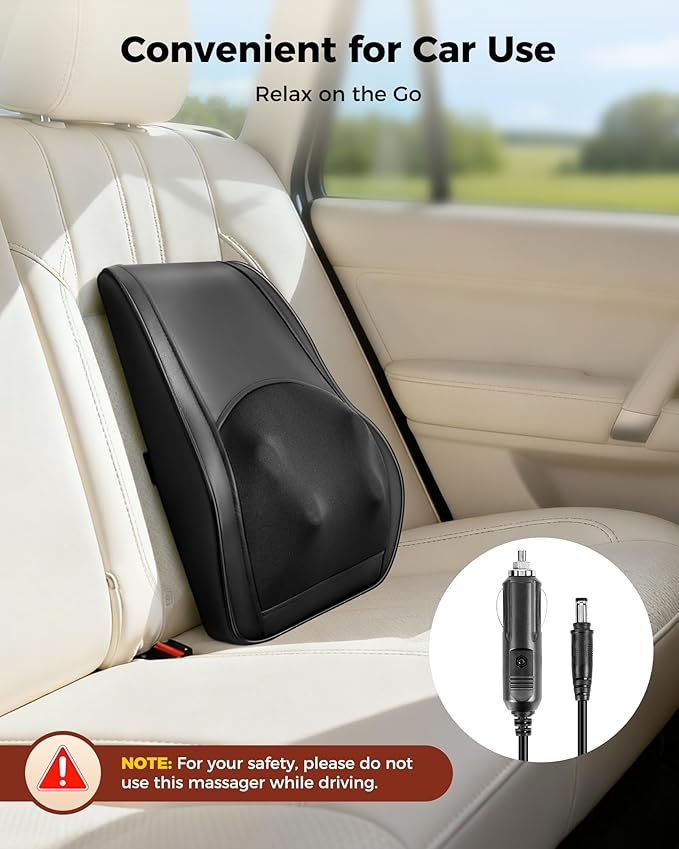 Neck Massager with Heat, Shiatsu Back and Neck Massagers, 3D Deep Tissue - Image 9