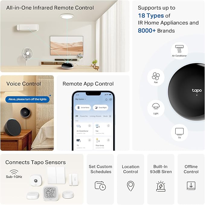 Tapo Smart IR & IoT Hub with Chime - Image 2