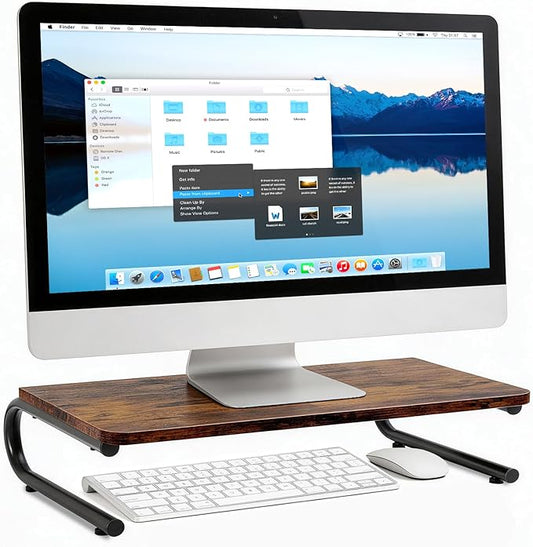 ARCOBIS Monitor Riser for Desk, Wood & Metal Computer Monitor Stand, Printer by ARCOBIS