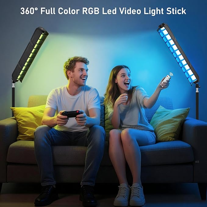 360° Full Color RGB Led Video Light Stick Wand, Unicucp 2600-9600K Photography - Image 5
