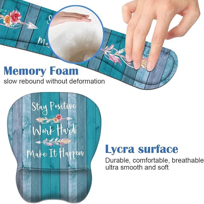 Mouse Pad Wrist Support and Keyboard Wrist Rest Set - Image 6