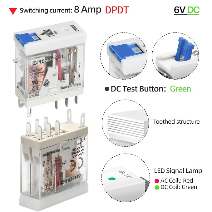 6 Volt Electromagnetic Power Relay - Image 2