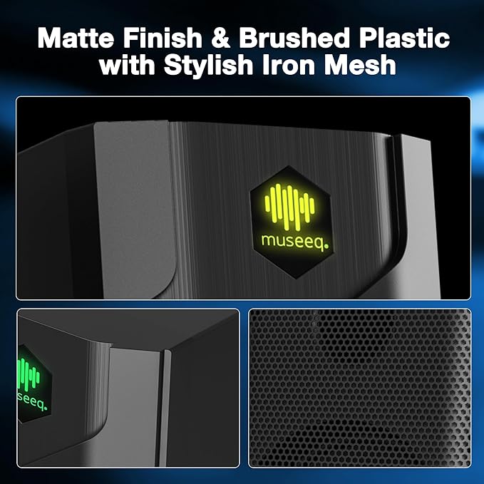 museeq Bluetooth Speaker for Home Use, Compact Wireless Speaker - Image 6