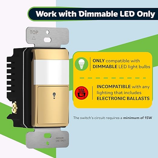 TOPGREENER Motion Sensor Light Switch, Occupancy & Vacancy Motion Sensor Switch - Image 2