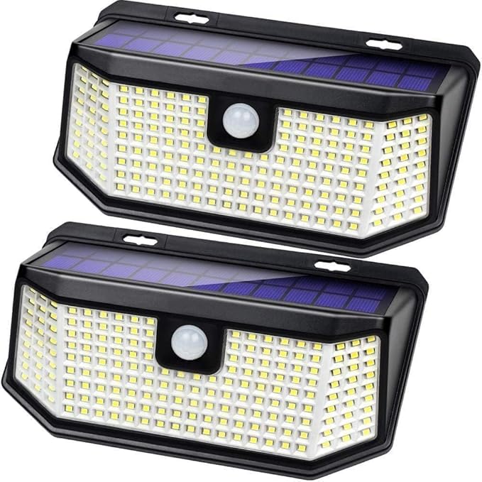 Aootek Solar Lights Outdoor 182 LEDs 2500Lm Solar Motion Sensor Lights IP65 by Lightupeveryconer