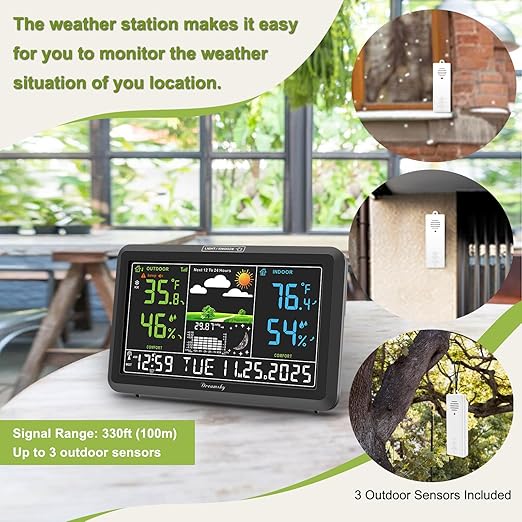 DreamSky Weather Station Indoor Outdoor Thermometer Wireless - Image 2