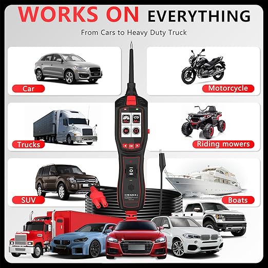 Electrical Tester for 6V-30V Cars, Short Circuit Breaker Finder Tool, - Image 4